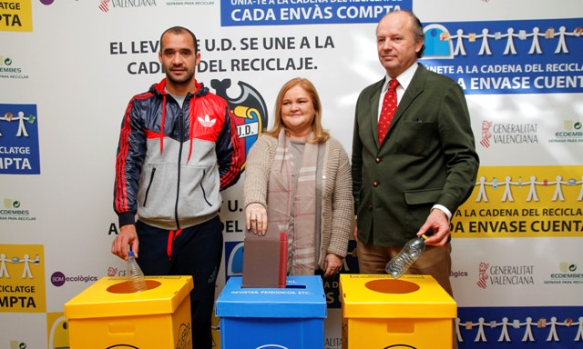 El Levante UD se une a la Generalitat Valenciana y Ecoembes para fomentar el reciclaje de envases entre sus aficionados