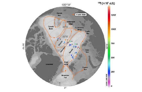 Contaminantes radiactivos ya están en el hielo marino
