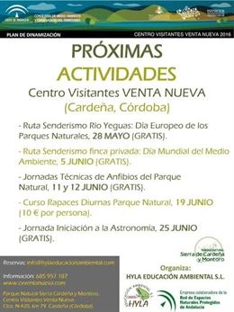 Andalucía organiza actividades en el Parque Natural Sierra de Cardeña y Montoro de Córdoba