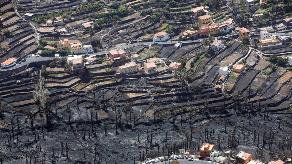 Valoran los daños del incendio de la Gomera