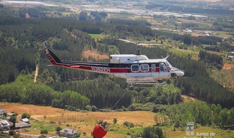 Arden 56 hectáreas de matorral en el incendio de Serradilla (Salamanca)
