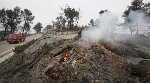 El fuego de San Andrés de Montejos calcina 132 hectáreas