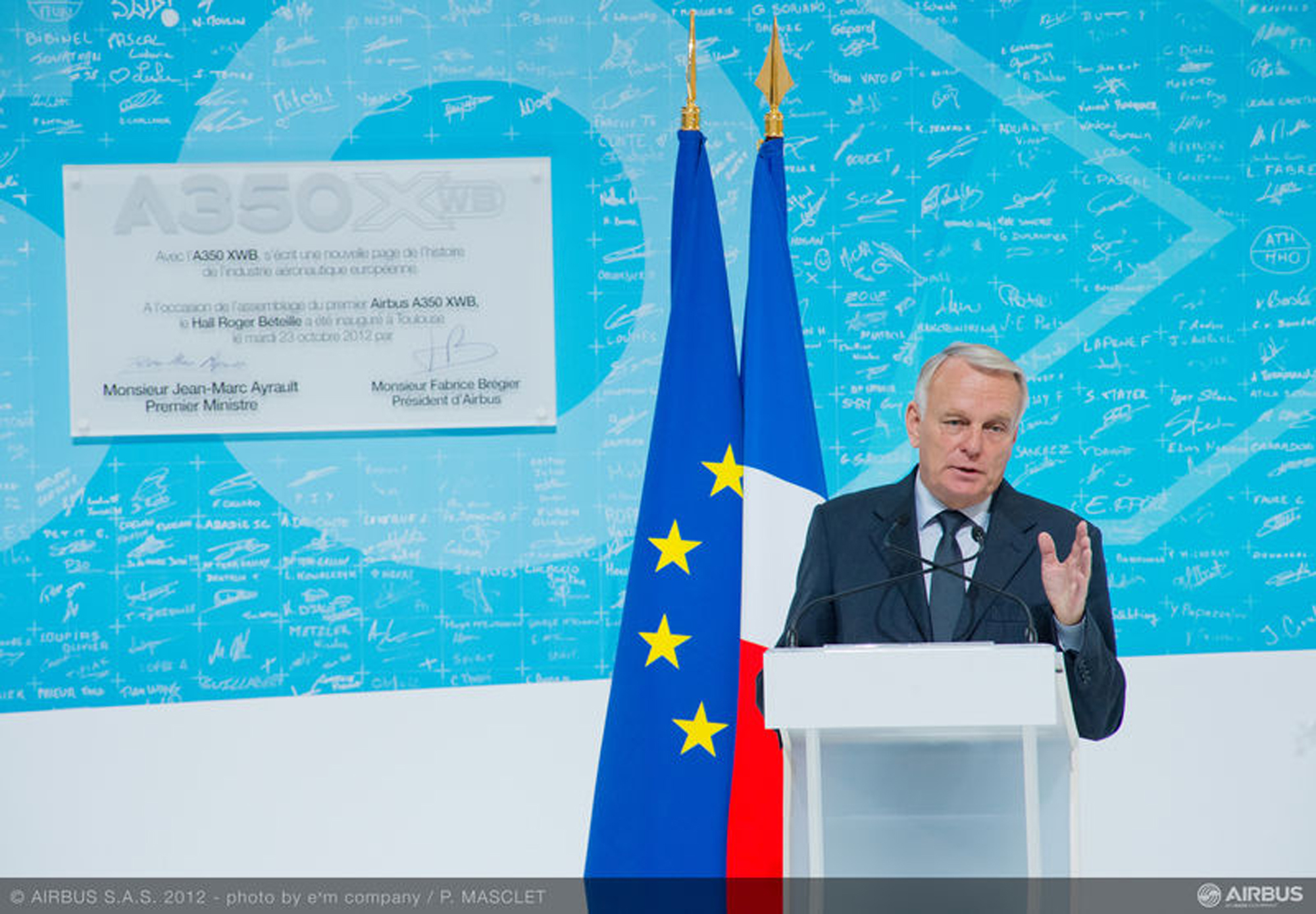 Inauguración de la Línea de Ensamblaje Final de los ecoeficientes A350 XWB