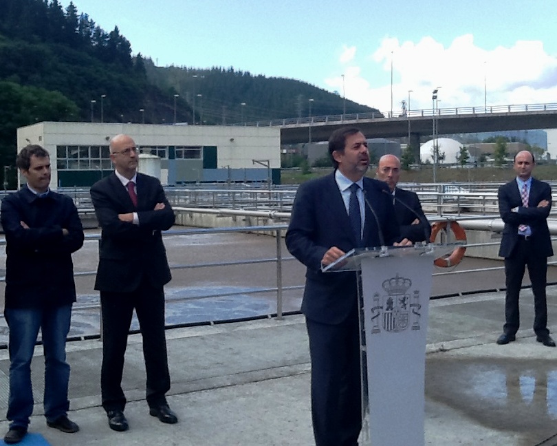 Ramos: La estación depuradora de Epele (Gipuzkoa) va a evitar el vertido directo al río Deba de 2.500 toneladas de residuos cada año