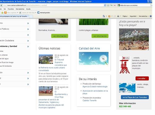 Canarias. Una web permitirá conocer el estado de las playas de Santa Cruz de Tenerife