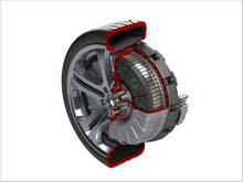 El motor en la rueda para los coches eléctricos