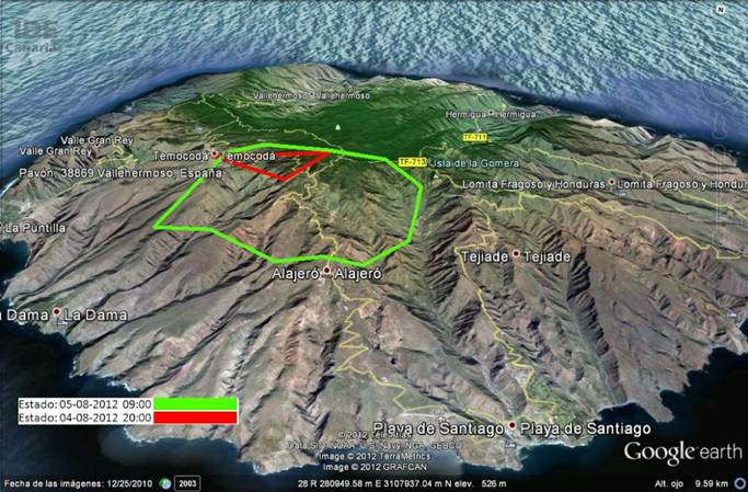La Gomera dice que los daños por los incendios forestales son 71 millones