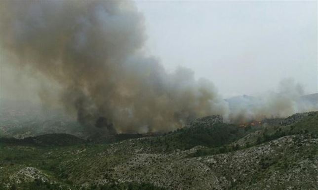 Fin del incendio de la Vall dEbo