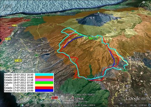 El incendio forestal de Tenerife estabilizado
