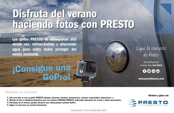 Ahorrar agua te puede hacer ganar una GoPro