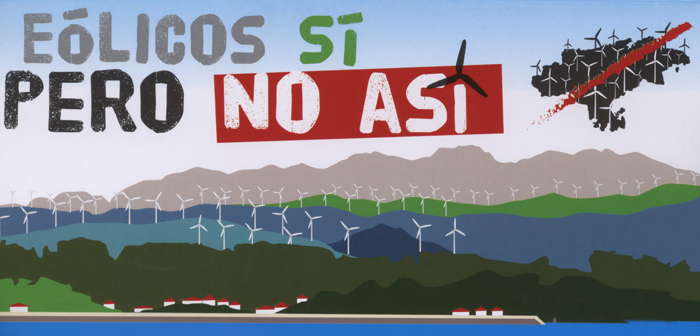 Protestas y amenazas por ley eólica cántabra
