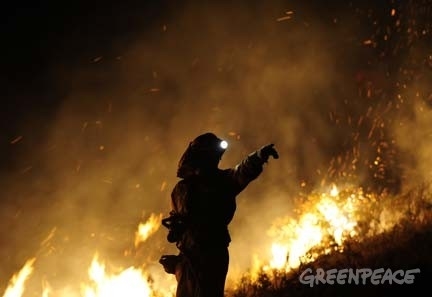 Distintos frentes de la lucha contra los incendios forestales