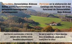 Euskadi impulsa la participación ciudadana para la elaboración del Catálogo del Paisaje de Donostialdea-Bajo Bidasoa