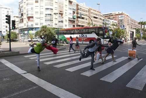 Doble Fila usa a Peatonico para defender los derechos de los viandantes en la Semana de la Movilidad