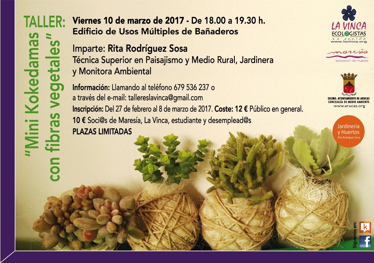 Bañaderos acoge el Taller ‘Mini Kokedamas con fibras vegetales’