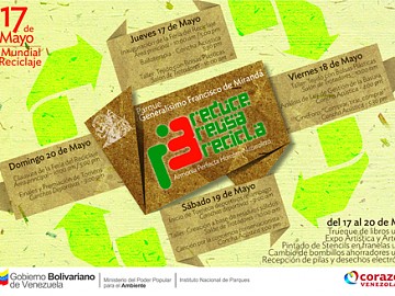 Inparques celebra el Día Mundial del Reciclaje con programación especial