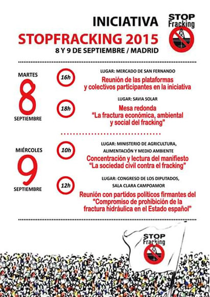 Stop Fracking: 8 y 9 de septiembre
