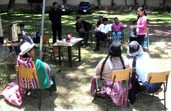 Encuentro de comunidades de Bolivia afectadas por el cambio climático