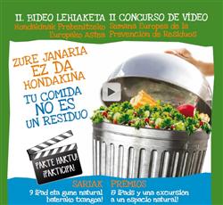Euskadi. Últimas dos semanas para participar en el concurso de vídeo ‘Tu comida no es un residuo’