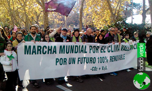 ‘Fondo Verde’ estuvo presente en la Marcha por el Cambio Climático en Valladolid