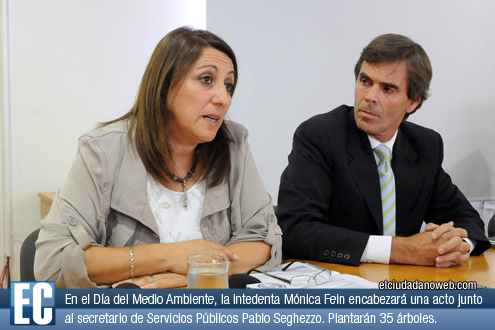 Plantan árboles por el Día del Medio Ambiente