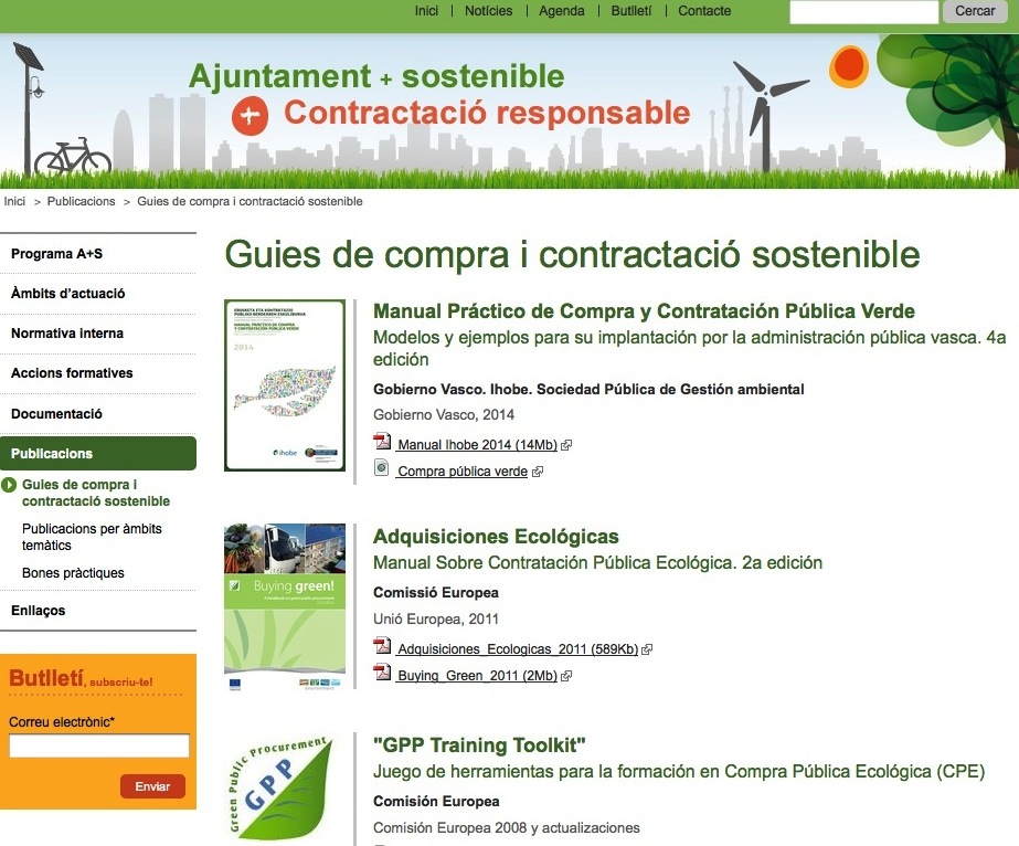 80 publicaciones de referencia sobre la contratación sostenible