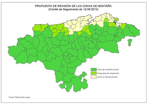 El Programa de Desarrollo Rural aprueba la incorporación de 16 nuevos municipios cántabros a la lista europea de zonas de montaña