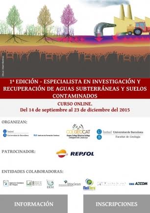 Atención a este curso de Especialista en Investigación y Recuperación de Aguas Subterráneas y Suelos Contaminados