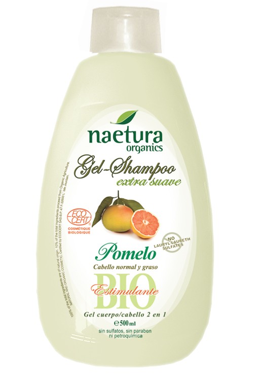 Gel Champú Aromaterapia Pomelo Bio Naetura