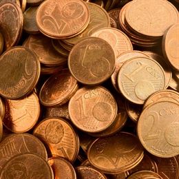 Si se retiran las monedas de 1 y 2 céntimos de euro se recuperarían 7.000 toneladas de cobre