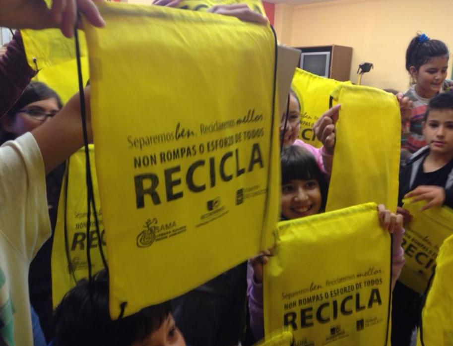 Reciclaje en los colegios gallegos de A Pastoriza