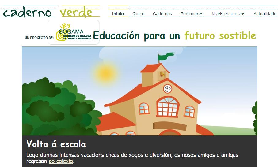 ‘Caderno Verde’ de Sogama recomendado por el Centro Nacional de Educación Ambiental (CENEAM)