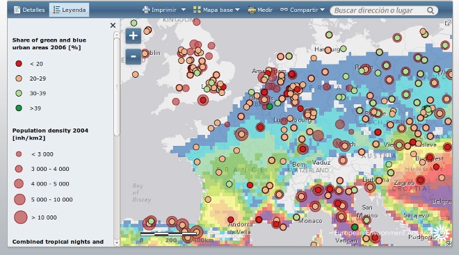 Mapas interactivos muestran la vulnerabilidad de las ciudades europeas al cambio climático