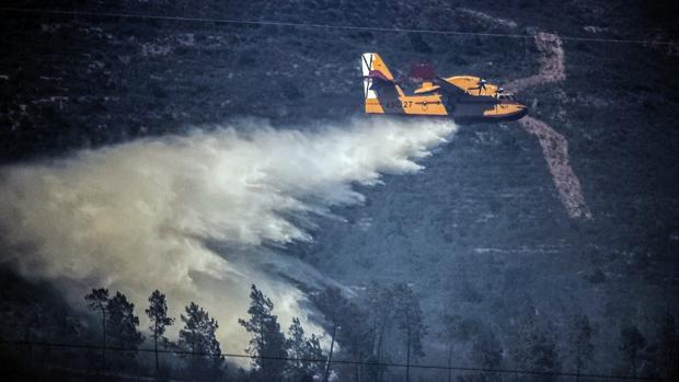 El incendio de Nerva calcina una superficie de 110 hectáreas