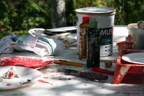 La exposición a la pintura