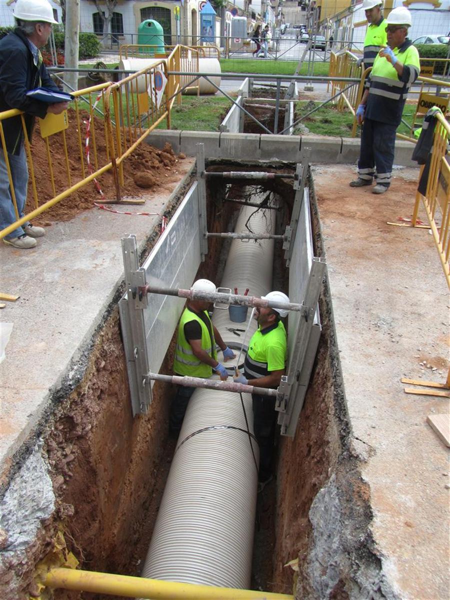 BURJASSOT asegura la correcta evacuación de sus aguas pluviales con la construcción de arquetones sifónicos y la sustitución de colectores por otros de mayor capacidad