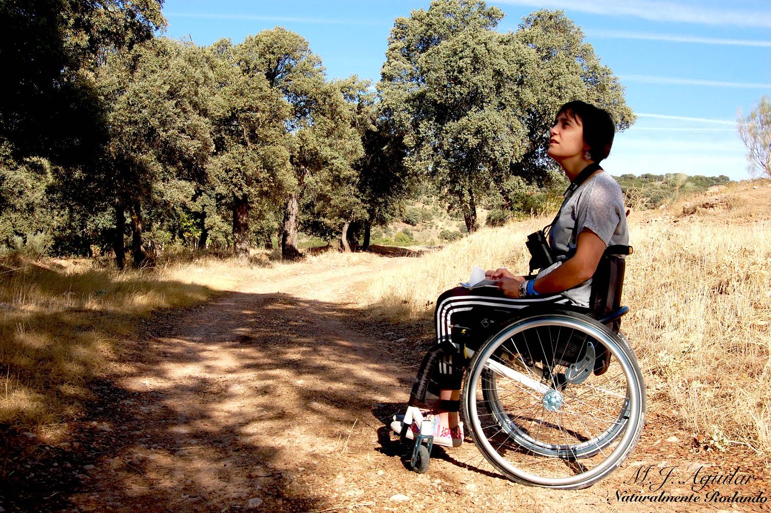 Una joven parapléjica protege decenas de árboles singulares y prevé acercarlos a personas con problemas de movilidad