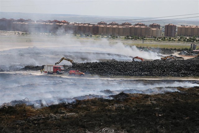 El incendio de Seseña supuso un grave riesgo para la salud