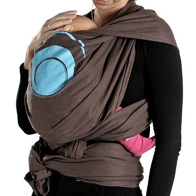 Fular Pinjarra de Algodón Orgánico Color Chocolate