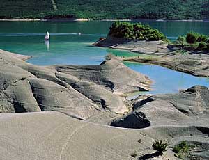 Los embalses españoles se encuentran al 45