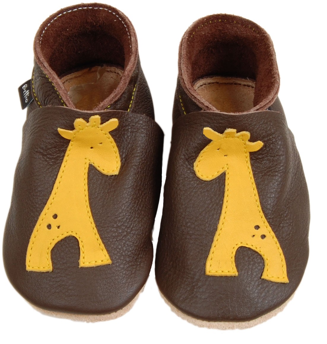 Zapato flexible y ecológico GIRALF BROWN &amp; YELLOW de BELLIO