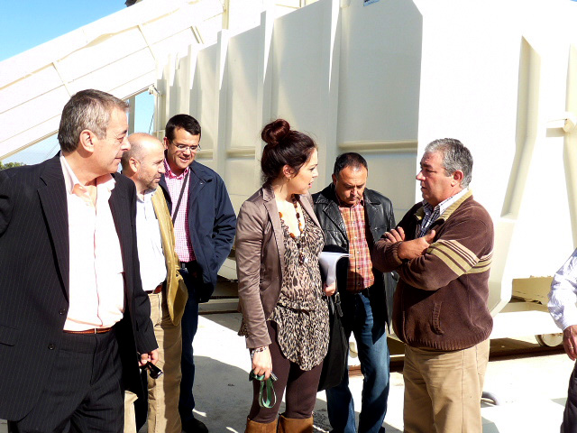 Marina Sevilla inaugura la estación de transferencia de Alcañiz