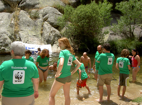 El Big Jump 2010 organizado por WWF bate récord de participación en 11 ríos de toda España