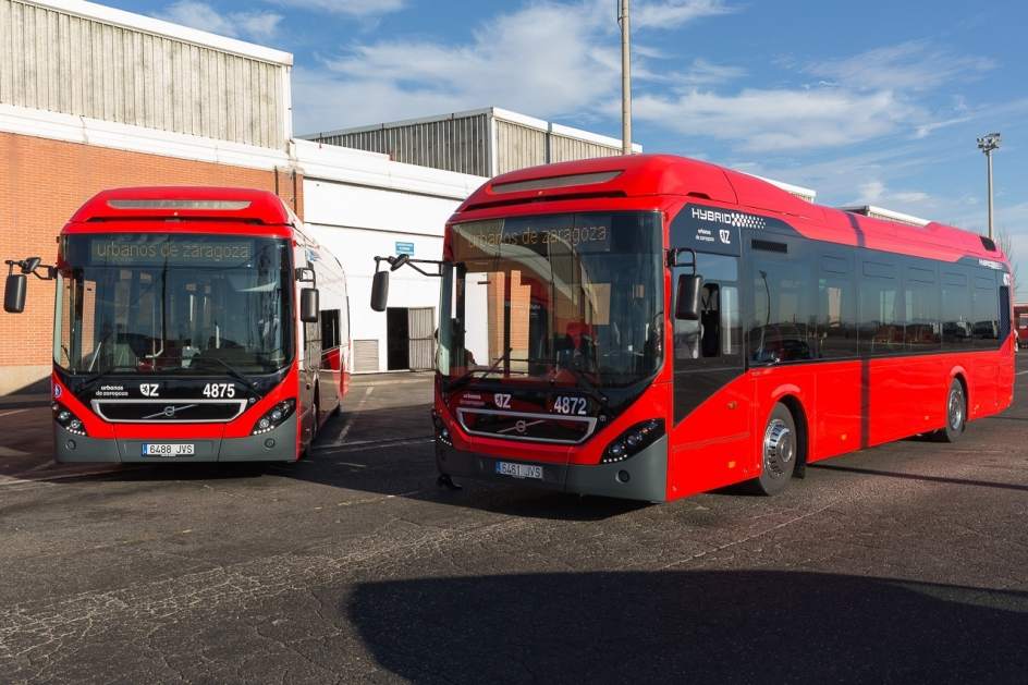 Se incorporan a la flota de AUZSA tres nuevos autobuses híbridos