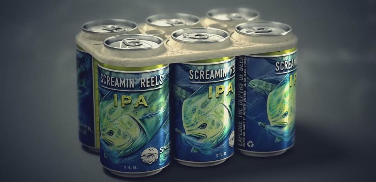 Innovadores anillos biodegradables para sujetar los packs de cerveza