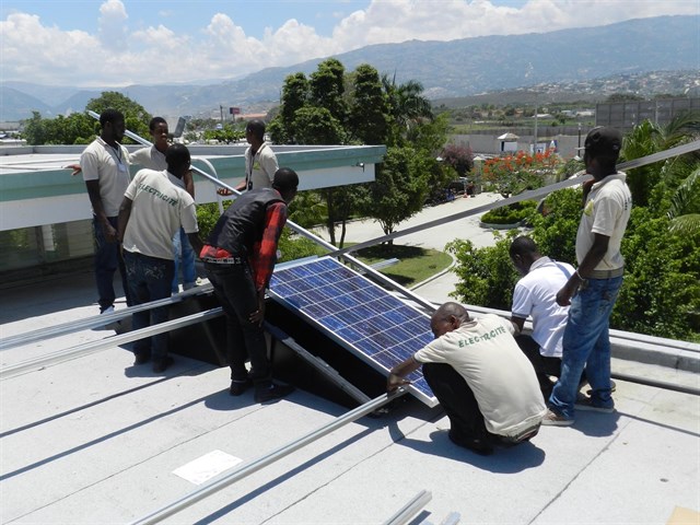 Energía renovable para Haití