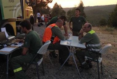 El incendio forestal ‘intencionado’ de Almonaster