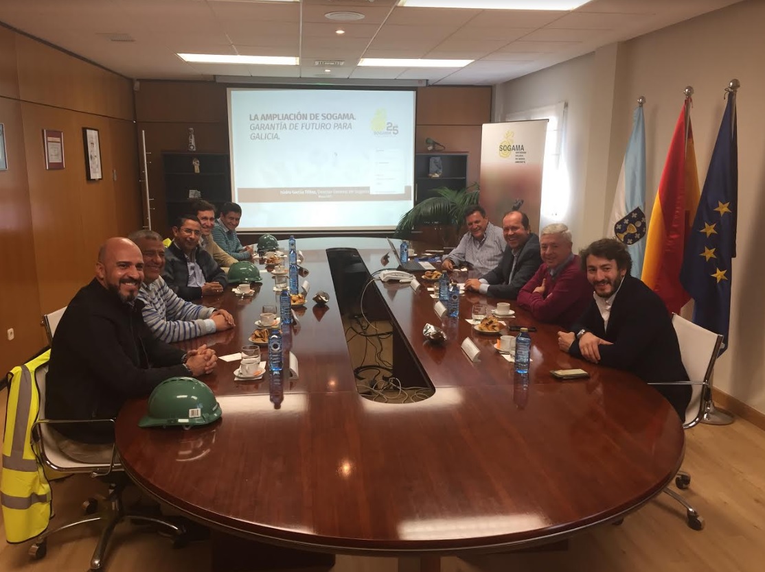 Representantes del Departamento colombiano de Antioquia se interesan por el transporte combinado de residuos en el modelo Sogama (Galicia)