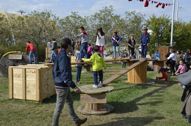 Los Sanfermines tendrán un nuevo espacio infantil con elementos reciclados