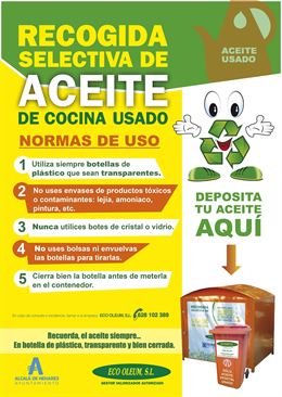 Alcalá de Henares ya cuenta con 66 contenedores de recogida de aceite vegetal